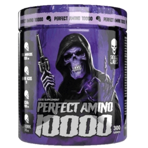 بسته‌بندی مکمل Perfect Amino 10000 Skull Labs حاوی 300 قرص برای ریکاوری عضلات، رشد عضلانی و تقویت عملکرد ورزشی