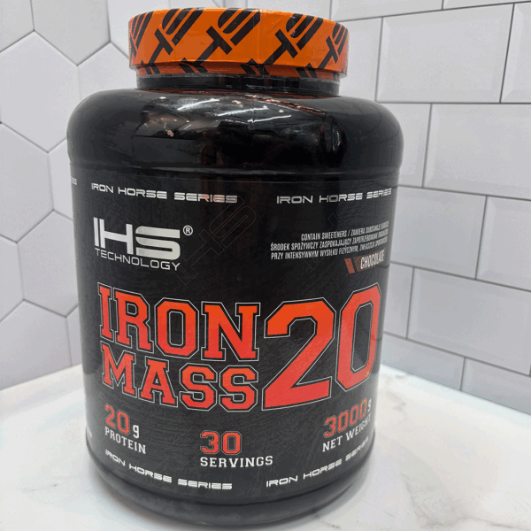 IHS Iron Mass Gainer – 3kg – افزایش وزن حرفه‌ای با پروتئین بالا – طعم وانیل شکلات
