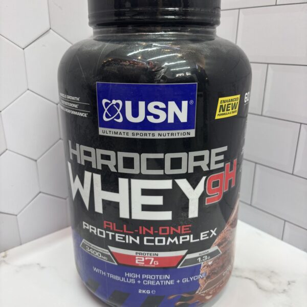 USN Hardcore WGH Chocolate – پروتئین عضله‌ساز حرفه‌ای