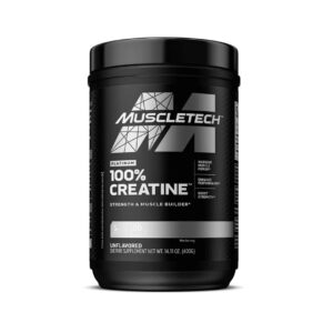 بسته‌بندی اصلی کراتین پلاتینیوم ماسل‌تک ۴۰۰ گرمی – محصول اصل MuscleTech
