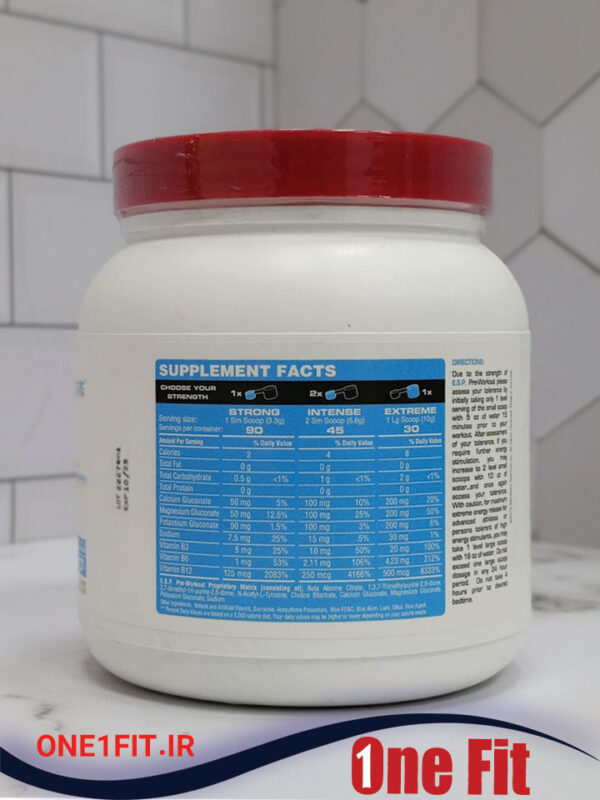 ای اس پی پری‌ورکات متابولیک ۳۰۰ گرمی با طعم تمشک آبی - کد 1059