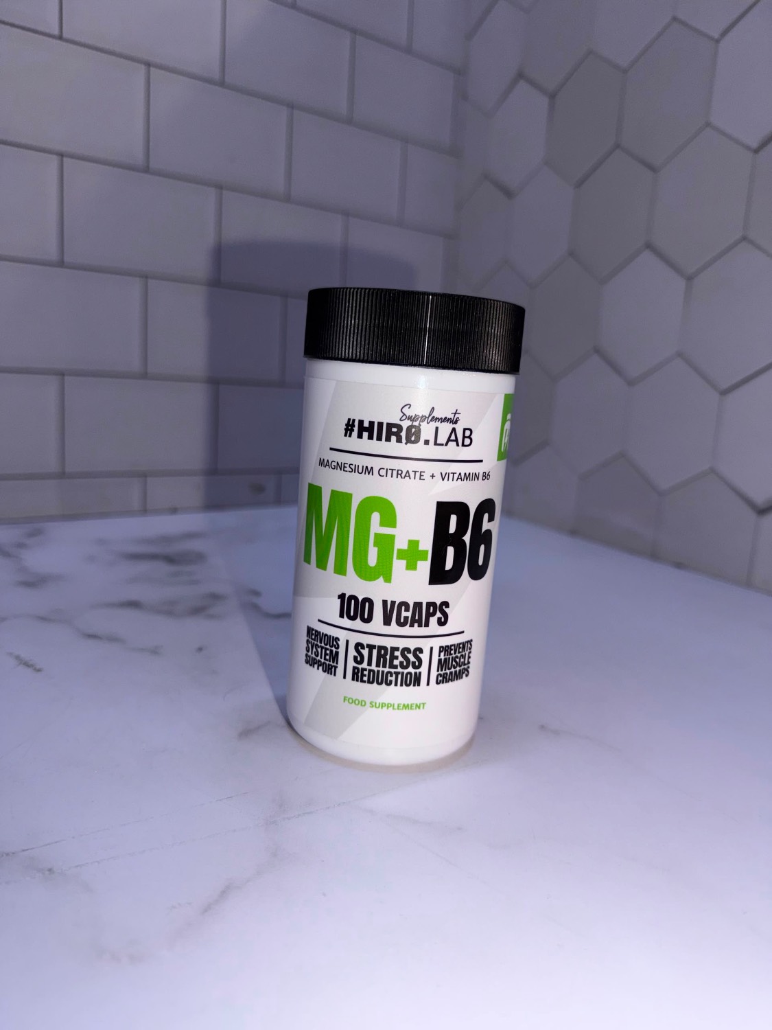 منیزیم + ب 6 هیرولب 100 کپسول Hiro.lab Magnesium + Vitamin B6